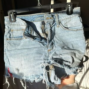 Universal Thread Denim Short with Red ribbon detailing!